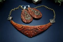 Faux materials: Terracotta, Red Wood and Aged Metal #20820