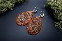 Faux materials: Terracotta, Red Wood and Aged Metal #20821