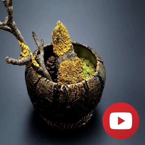 Wooden Vase Pot #26094