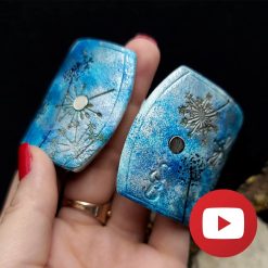 Bracelet with dandelions - image transfer technique #26122