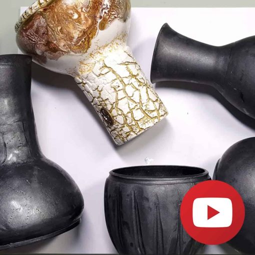 Base for vase from polymer clay #26091