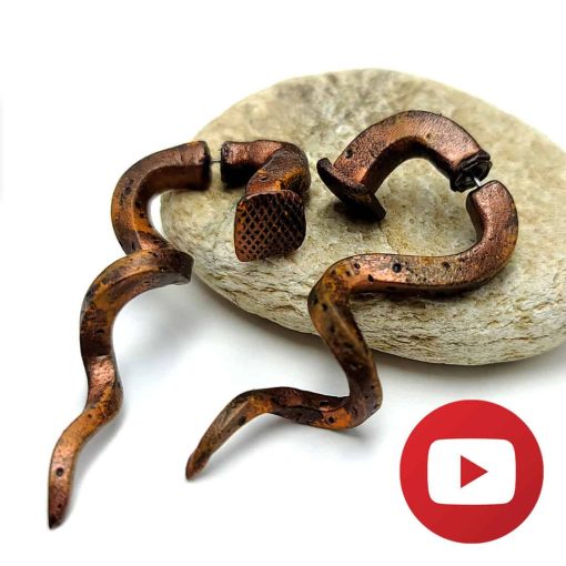 Faux metal nails jewelry #26119