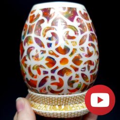 How to make a small translucent vase-candle holder #25992