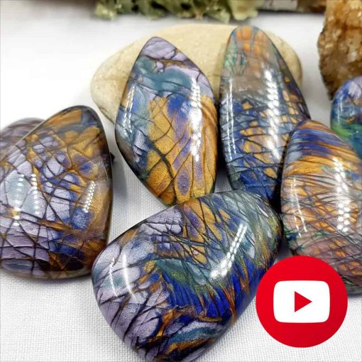 How to make Colorful Labradorite stone imitation #27063