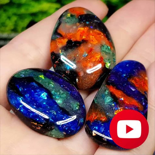 How to make Realistic Black Opal Stone imitation #27047