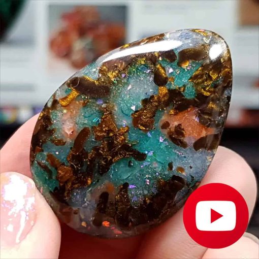 Realistic Boulder Opal stone imitation #27042