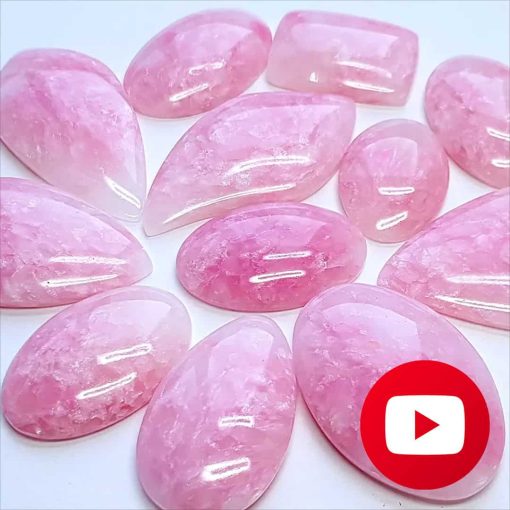 Super realistic pink quartz stone imitation #27052