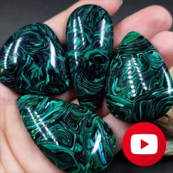 Faux Malachite stone imitation with scraps #27064