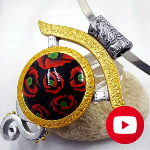 How to make unique poppy pendant #26985