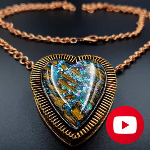 Unique memory pendant. Amazing heart locket #26591