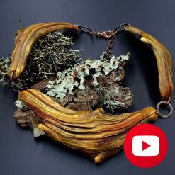 How to make polymer clay driftwood necklace #26630