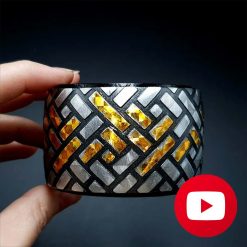 How to make polymer clay faux metal bracelet #26640