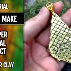 Achieve metal effect on polymer clay with metal powder #168785