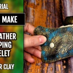 Wrapping bracelet. Faux Leather and Metal Imitation