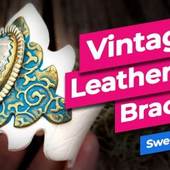 Vintage Leather Bracelet - easy bracelet-making tutorial