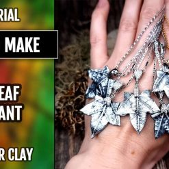 Ivy Leaf Pendants in Silver Imitation technique
